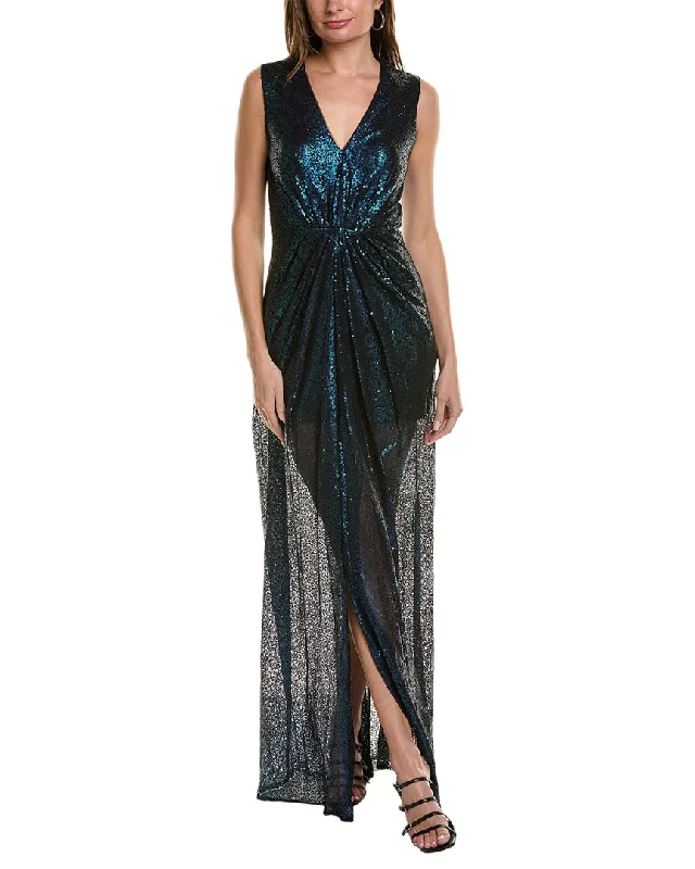 Rene Ruiz Sequin Gown Black Sequin Gown