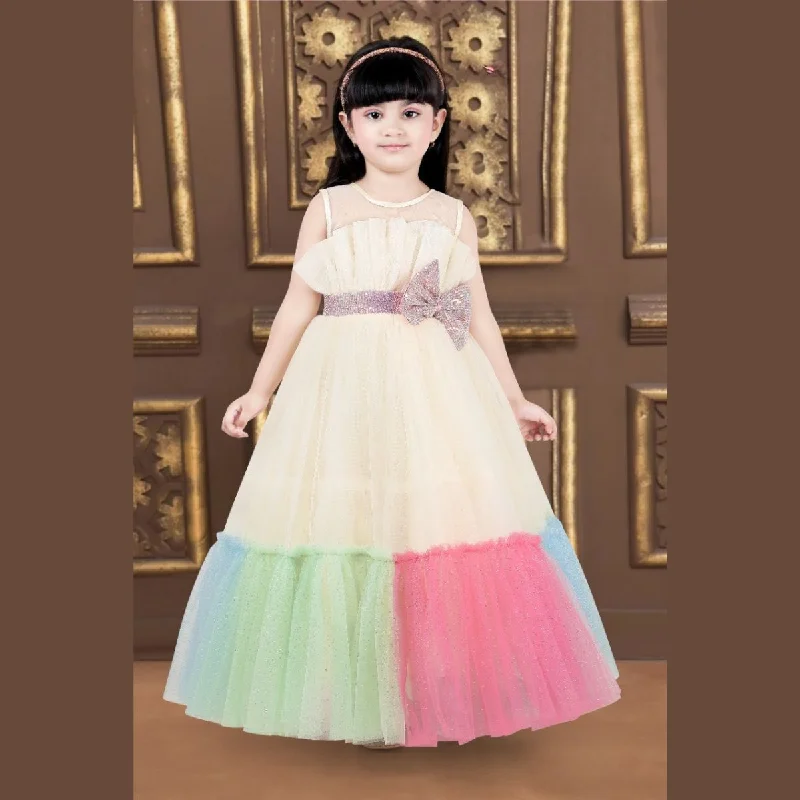 Fawn Sequin Bow Gown for Girls Sequin Dress Trendy