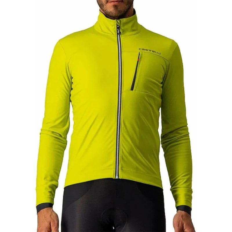 Castelli GO Mens Cycling Jacket - Yellow Women's thermal jackets