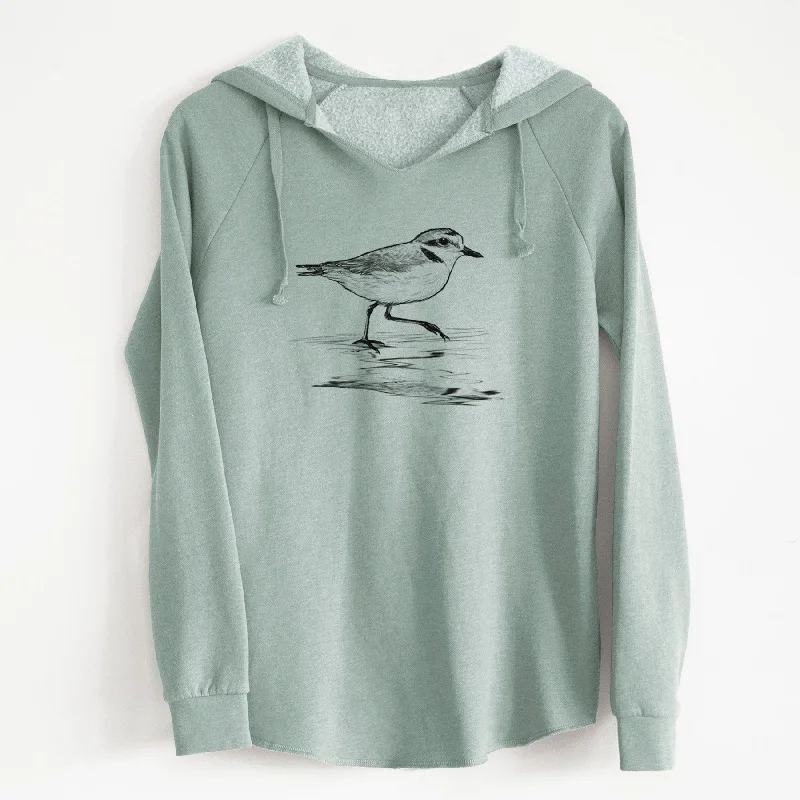 Western Snowy Plover - Charadrius nivosus nivosus - Cali Wave Hooded Sweatshirt Sweatshirt Hoodie Collection