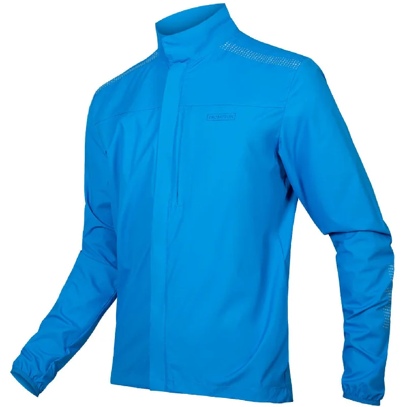 Brompton Barcelona Packable Mens Cycling Jacket - Blue Women's Gucci jackets