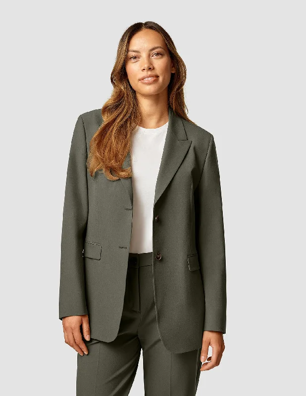 Essential Blazer Dark Olive