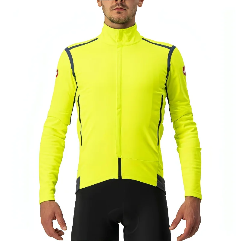 Castelli Perfetto Ros Convertible Mens Cycling Jacket - Yellow Women's affordable jackets