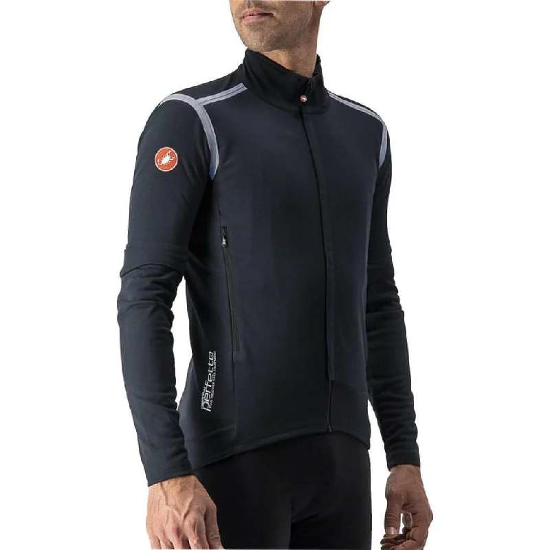 Castelli Perfetto Ros Convertible Mens Cycling Jacket - Black Women's polyester jackets