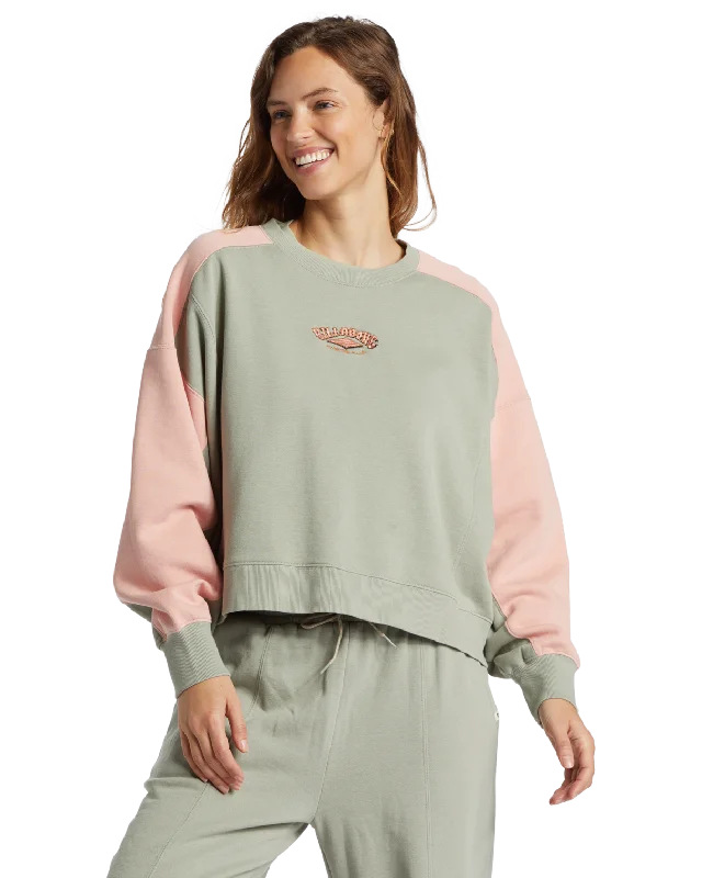 Hike Date Sweatshirt in Seagrass Warm Sweatshirt Designs