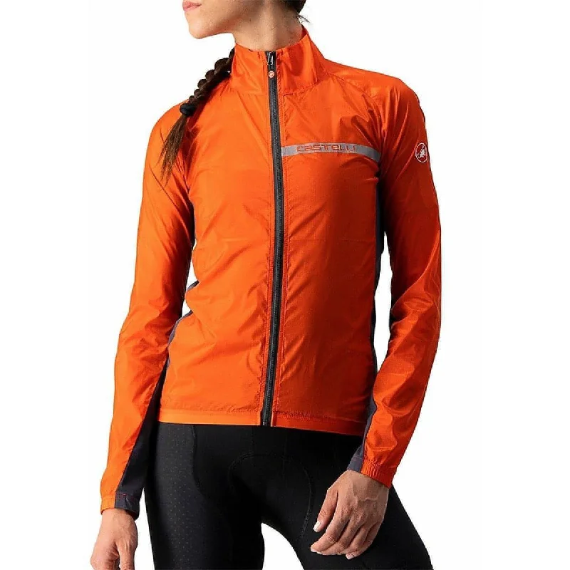 Castelli Squadra Stretch Womens Cycling Jacket - Red Women's luxury jackets