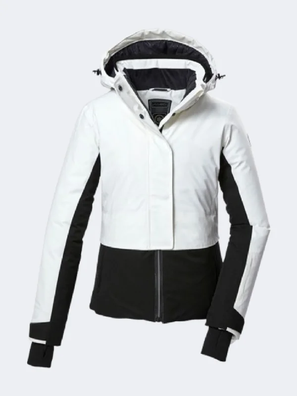 Killtec Ksw 105 Women Skiing Jacket Broken White Women's winter jackets