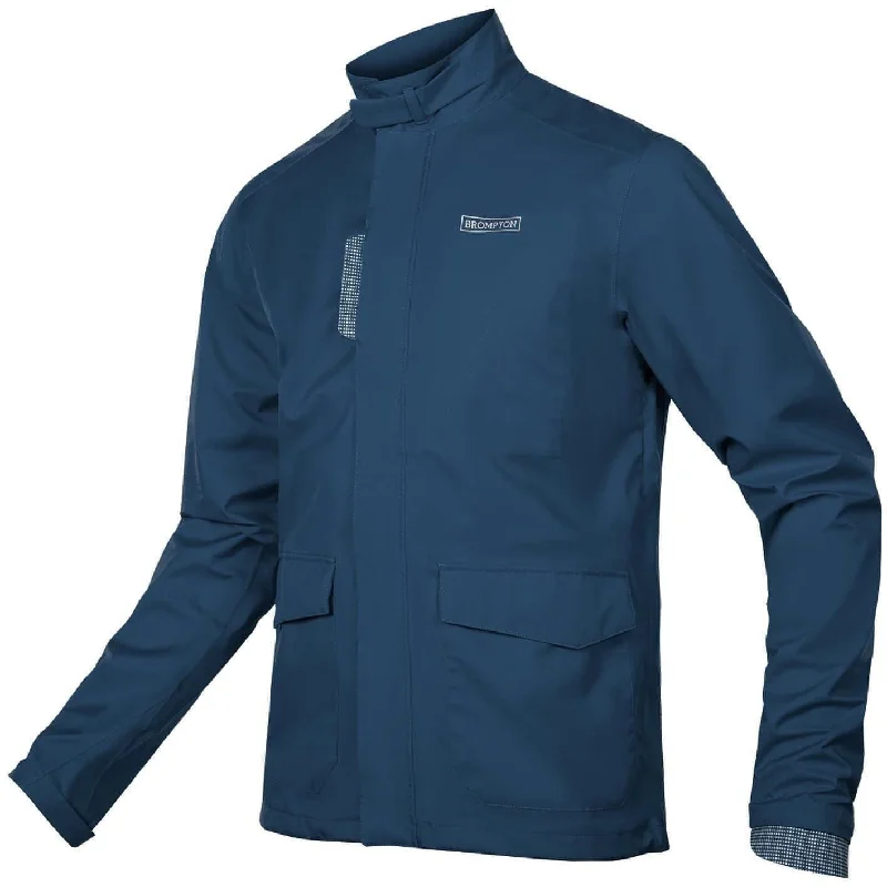 Brompton London Waterproof Mens Cycling Jacket - Navy Women's Zara jackets