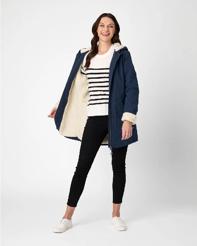 Hestia Coat in Navy