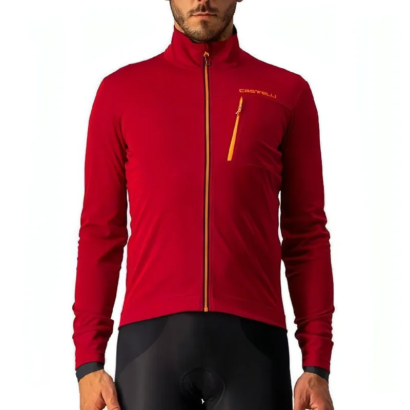 Castelli GO Mens Cycling Jacket - Red Women's trendy jackets