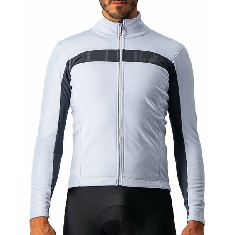 Castelli Mortirolo VI Mens Cycling Jacket - Grey Women's quilted jackets