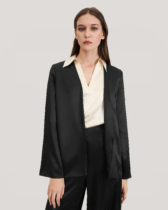 Pure Silk Azalea Blazer for Women Trendy Women’s Blazers