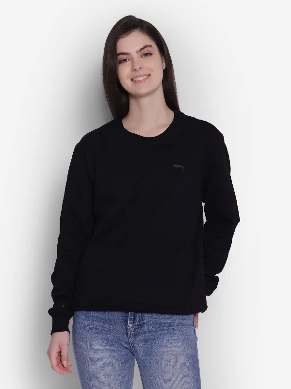 JUMP USA Women Solid Pullover Sweatshirt Fashionable Sweatshirts for Women