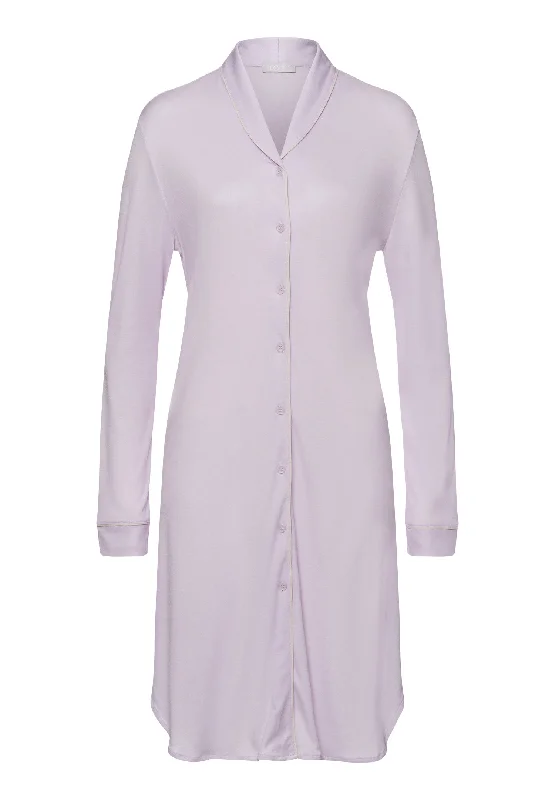 Natural Comfort Tencel Button Front Nightgown | Lilac Fog 77964-2464 Affordable pajama sets