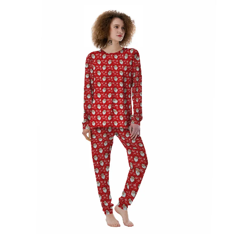 Emoji Christmas Print Pattern Women's Pajamas Maternity pajama sets