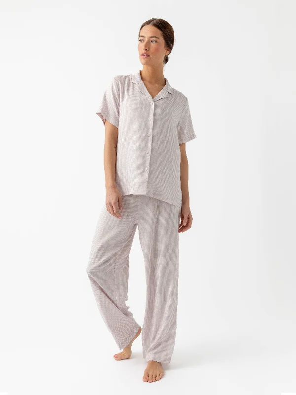 Women's Soft Woven Pajama Pant Breathable pajama sets