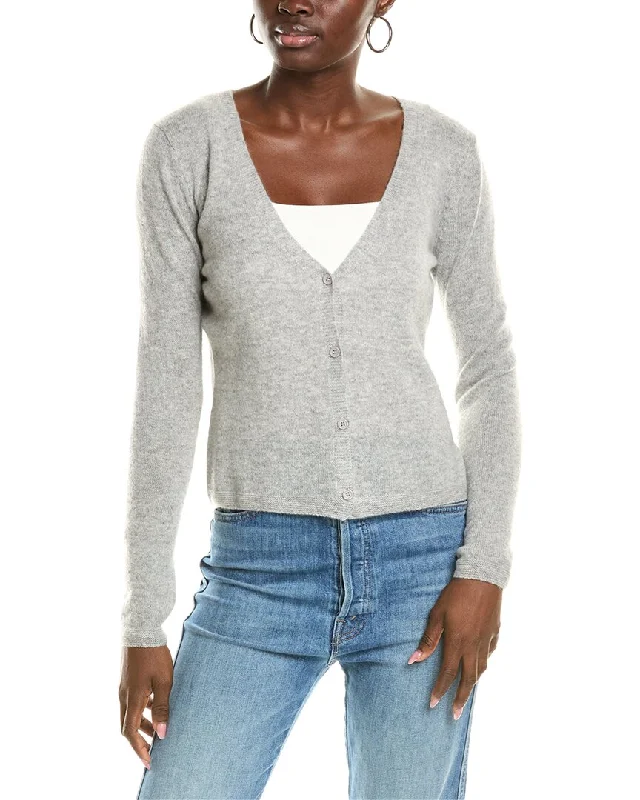 Sofiacashmere Modern V-Neck Cashmere Cardigan Fall sweaters