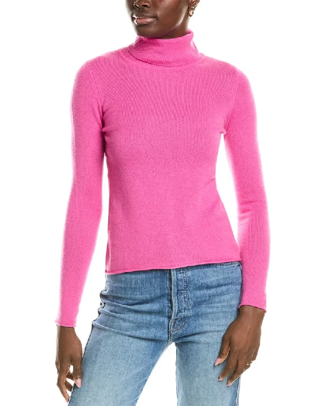 Sofiacashmere Roll Cuff & Hem Turtleneck Sweater Layering sweaters