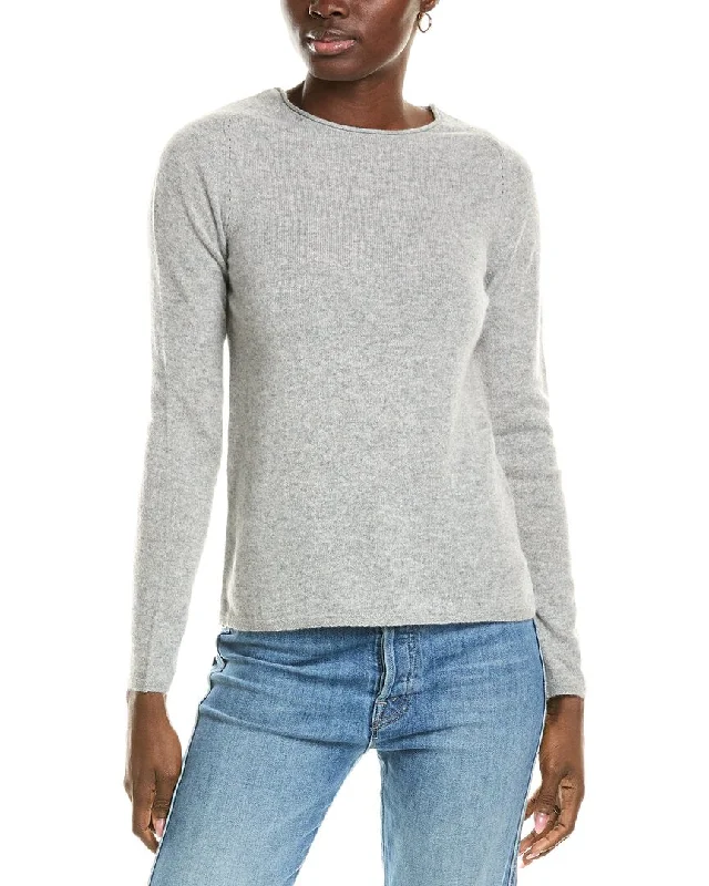 Sofiacashmere Relaxed Crewneck Cashmere Sweater Soft-touch sweaters