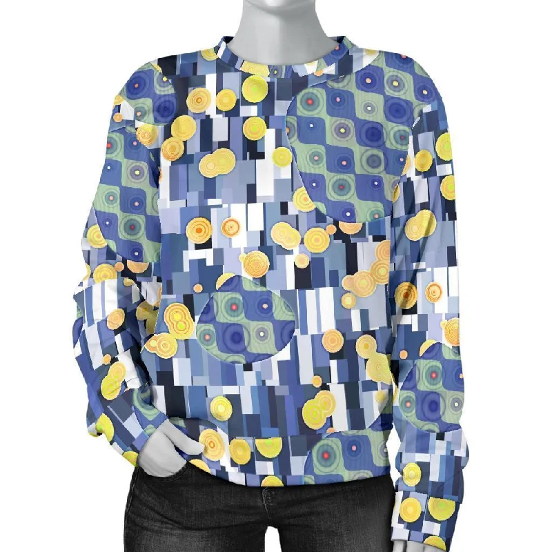 Klimt Pattern Print Women's Sweatshirt Thermal sweaters