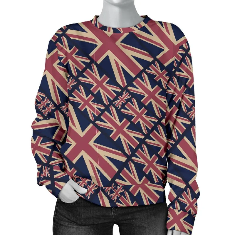 London British Flag Pattern Print Women's Sweatshirt Thermal sweaters