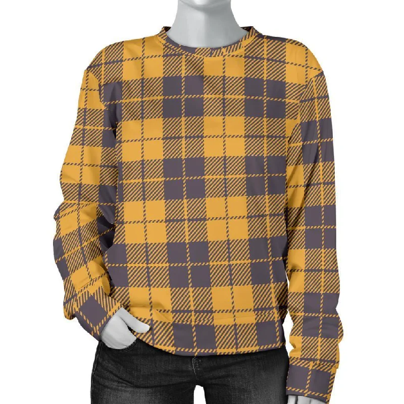 Lumberjack Yellow Pattern Print Women's Sweatshirt Canada Goose sweaters