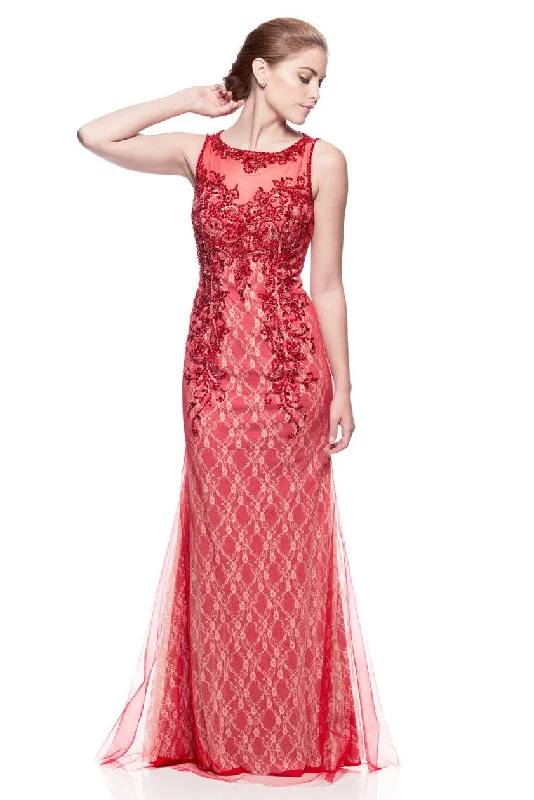 MD1523 Lace V-neck Dress