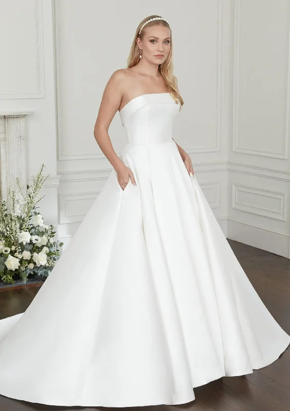 Sincerity 44354 Wedding Dress Satin Bridal Gown