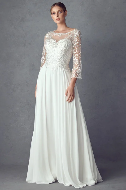 **Timeless Elegance: Bridal Elegance's Embroidered Lace Wedding Dress** Beaded Lace Wedding