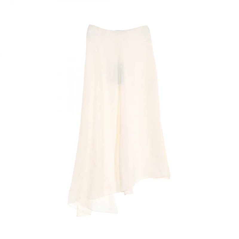 Fendi Silk Skirt Ivory FQ7235 Breathable unclassified skirts