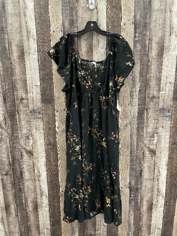 Dress Casual Midi By Terra & Sky In Floral Print, Size: 1x Expensive midi dresses