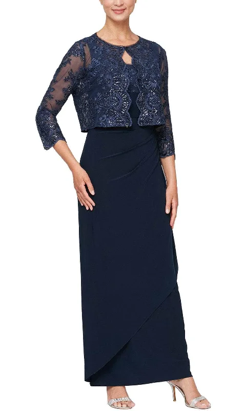 Alex Evenings 81171194 - Dress with Embroidered Bolero Trendy unclassified dresses