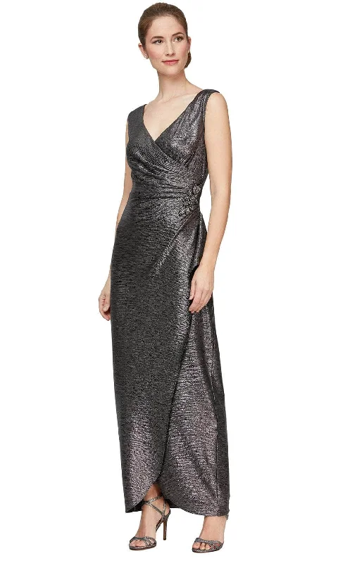 Alex Evenings 8127565 - Metallic Sheath Dress Women's unclassified dresses