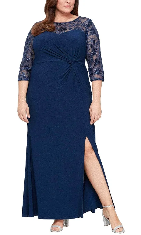 Alex Evenings 84351605 - Illusion Neckline Evening Dress Summer unclassified dresses