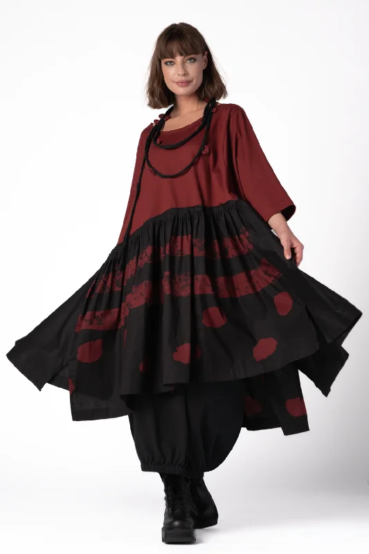 Brasilia Dress in Bordo Rollo Tokyo Long unclassified dresses