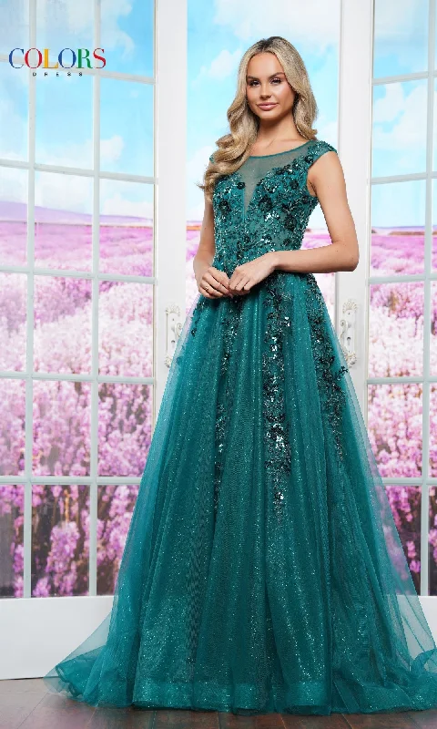 Embroidered Glitter Prom Ball Gown: Colors Dress 3472 Preppy unclassified dresses