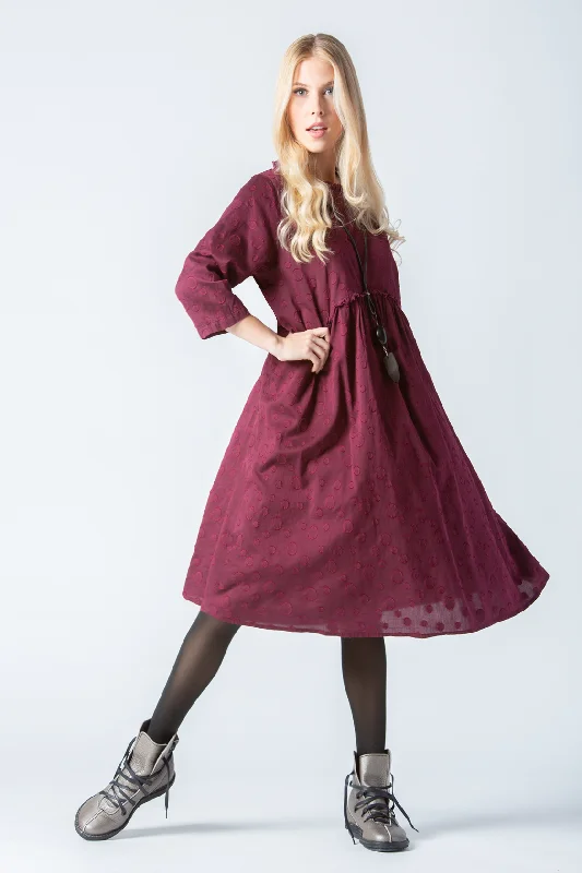 GRIZAS Dots Dress in Berry Vintage unclassified dresses