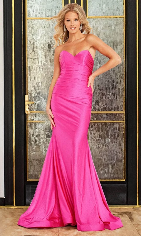 JVN by Jovani JVN37006 - Sheath Gown Stylish unclassified dresses