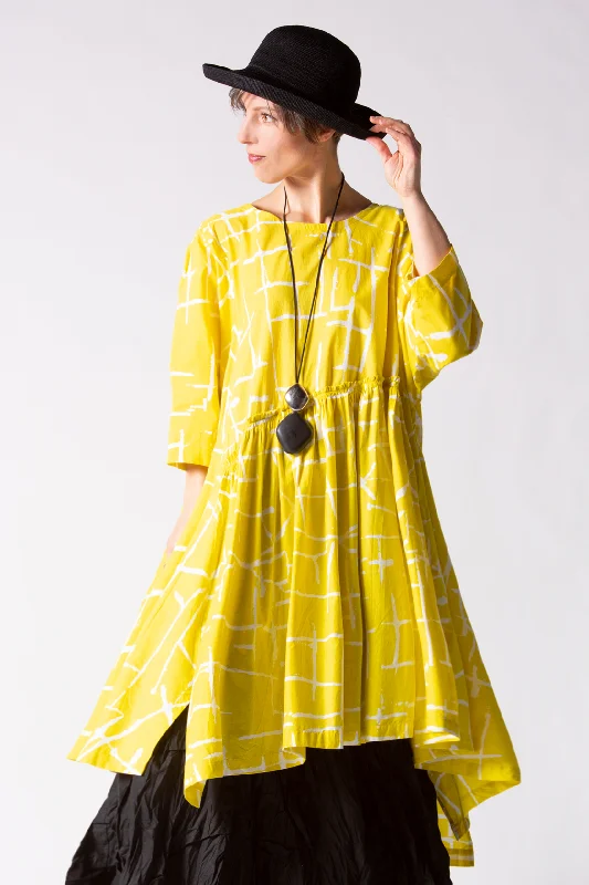 Brasilia Dress in Yellow Seki Carnaby High-end unclassified dresses