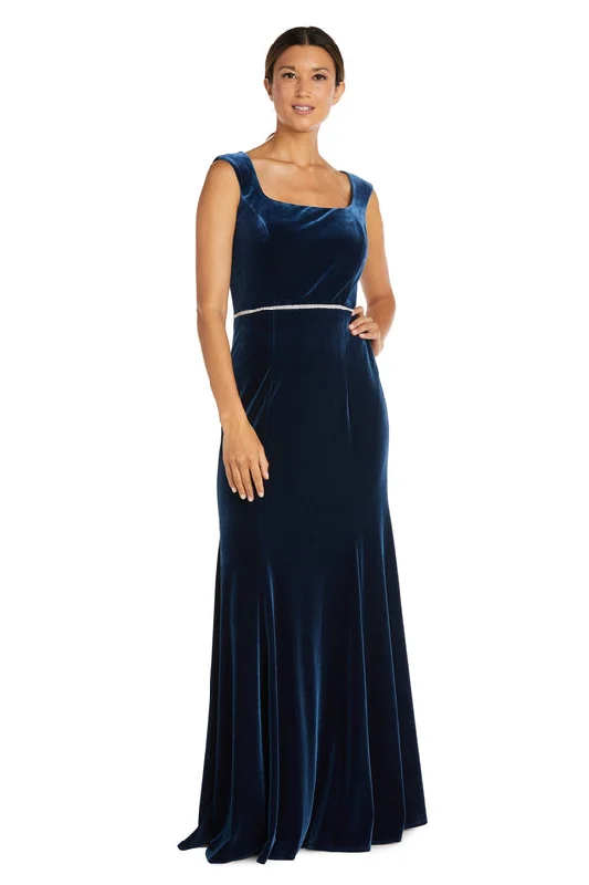 R&M Richards - Sleeveless Velvet Formal Gown 7572 Mesh unclassified dresses