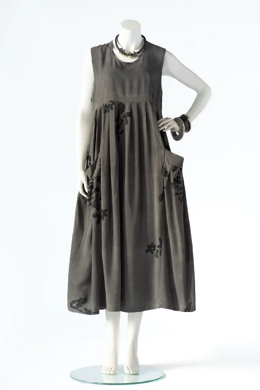 Keyhole Dress in Stonewash Boston Velvet unclassified dresses