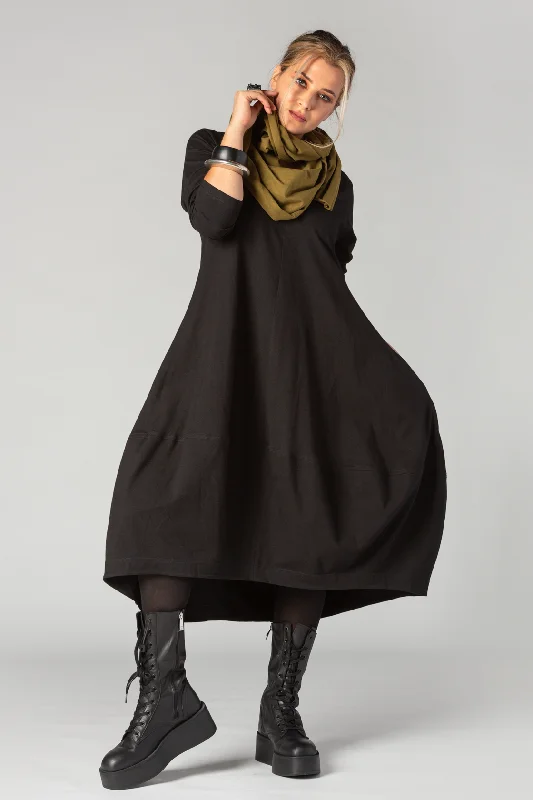 L/S Kyoto Dress in Black Tokyo High-low unclassified dresses