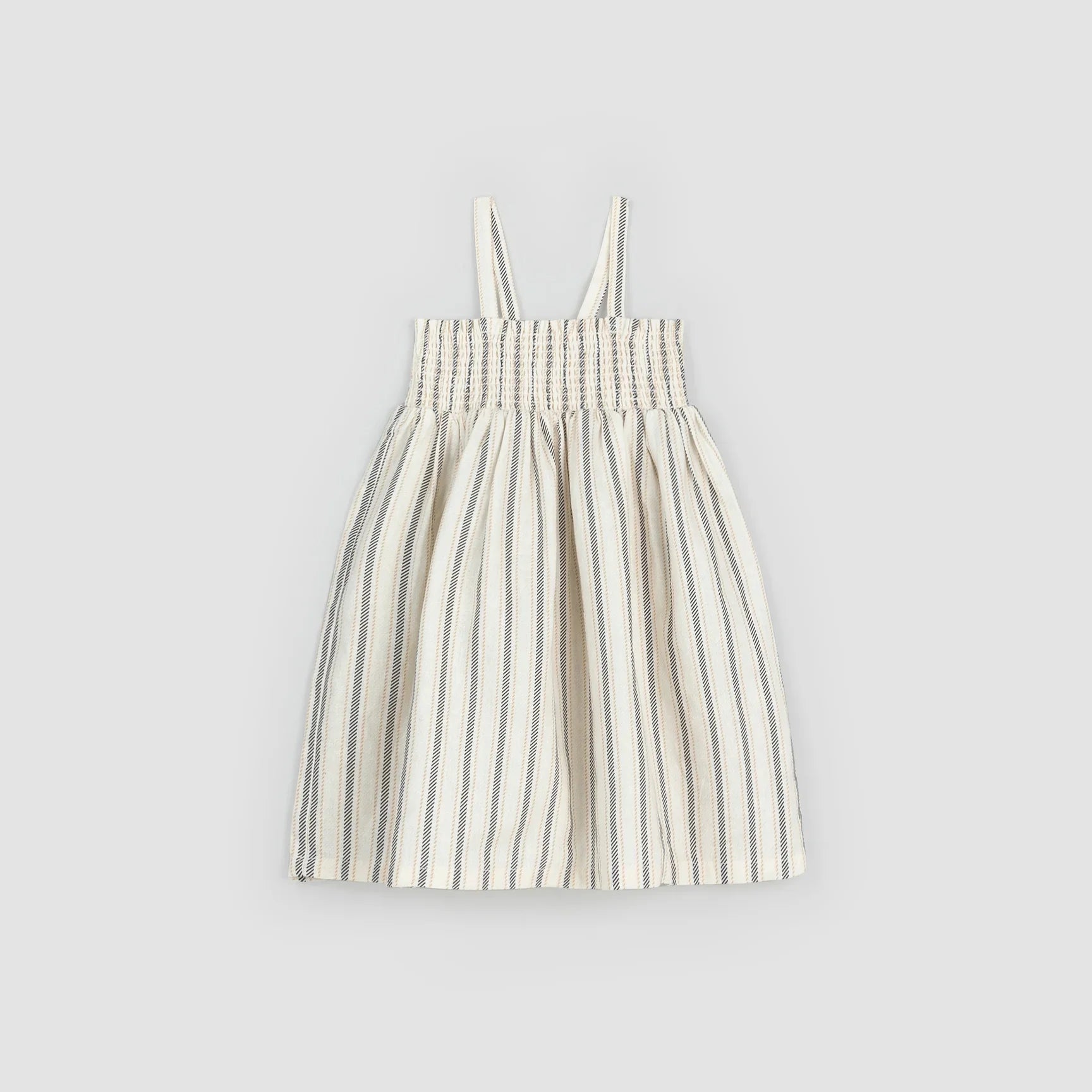 The Striped Linen-blend Smocked Tank Dress - KIDS Casual Tank Dress Look