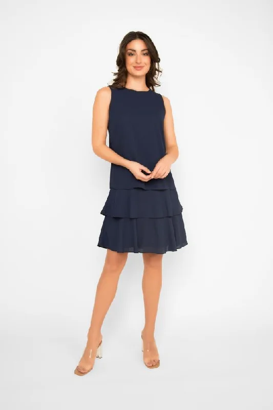 TIERED TANK DRESS Comfortable Tank Gown