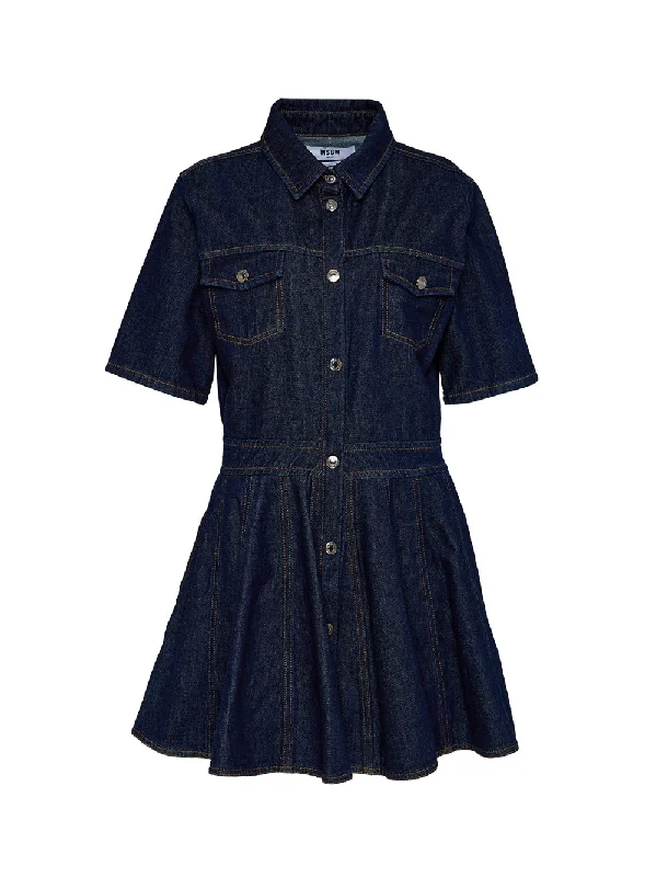 Denim A-Line Dress Relaxed Denim Skirt